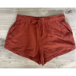 Young Fabulous & Broke Drawstring Clay Linen Shorts